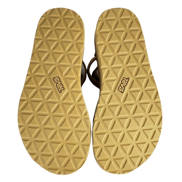 Teva midform universal leather strappy sandals desert sand - Picture 11 of 14